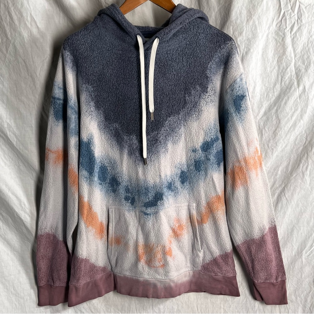 Feat Tahoe Blanket Blend Hoodie Soft Unisex Adult Size 1 Dipped Tie Dye Pullover